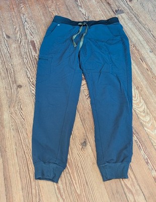 Figs Zamora Jogger Scrub Pants Womens Size M Blue 29'' Inseam Medical