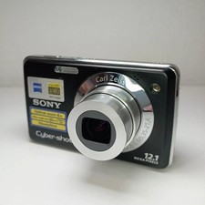 Sony Cyber-shot DSC-W210 12MP 4x Zoom Digital Camera W/ 2.7" LCD Black Tested