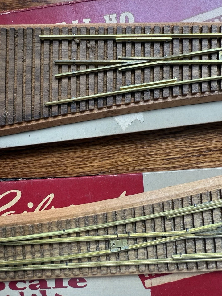 Vintage Tru-Scale Models HO Scale Model Railroad Mounted Switch Lot Of 2 In Box - Image 4 of 4