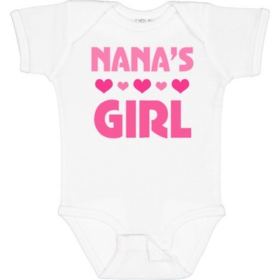 Inktastic Nana's Girl Grandchild Baby Bodysuit Nana From Granddaughter Heart