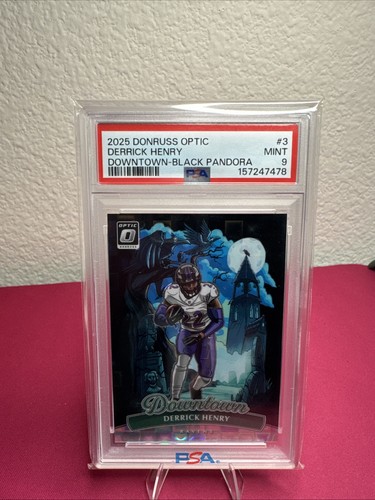 Derrick Henry [Black Pandora] #3 2025 Panini Donruss Optic Downtown card