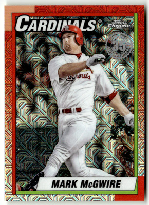 2025 Topps Chrome MLB No. U90C-83 Mark McGwire Mojo Refractor