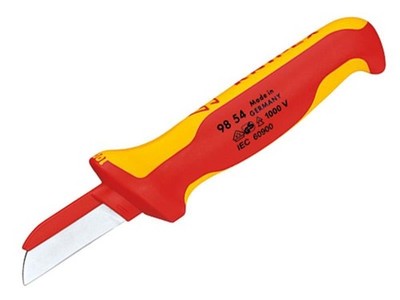 Knipex - 98 54 VDE Cable Knife (Back of Blade Insulated)