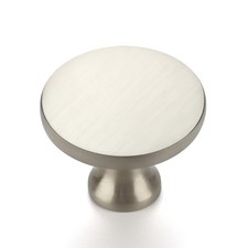 30 Pack 1-1/4 Inch Brushed Nickel Round Kitchen Cabinet Knobs,Zinc Solid Drawer