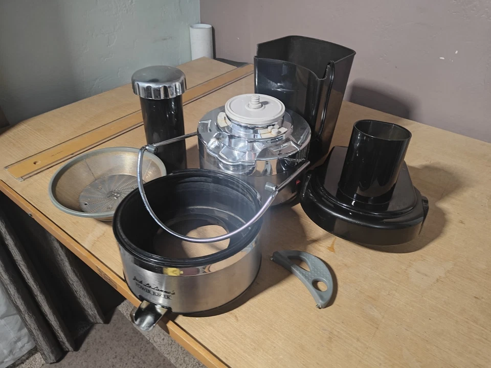 Jack LaLanne Power Juicer Stainless Steel Complete Works Great - Image 4 of 4