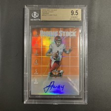 Luke Falk 2018 Leaf Valiant Rising Stock Auto Orange /35 #RS-LF1 BGS 9.5/10