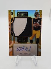 Panini 2025 Select Will Howard Steelers Prime Selection Rookie Patch Auto /199