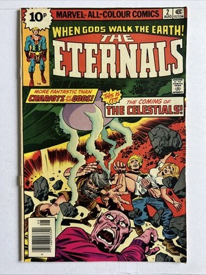 Marvel Comics: THE ETERNALS Vol. 1 No. 1. No. 2. Aug 1976 (Bix3) VG Condition