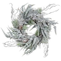 artplants Deko Kranz Winterkranz Manitoba, Pinie, Zeder, Zapfen, Ø40Cm