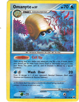 Pokemon Nr. 69/100 - OMANYTE LV.37 - HP70 --- (Ref. 4017)