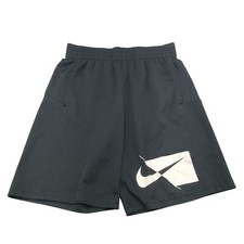 Nike Dri-FIT Boys Training Shorts Pockets Logo Black L