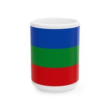 Bandera de Villavicencio Meta Colombia - Taza de café blanca