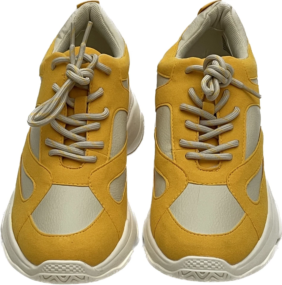 Zapatilla deportiva Shoedazzle Phaenna gruesa amarilla para mujer talla 8 Foto 2 de 4