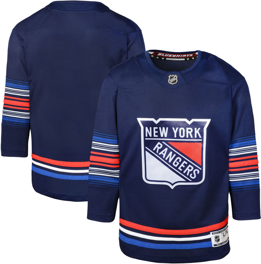 Youth New York Rangers Outerstuff Navy Blue Alternate Premier Jersey