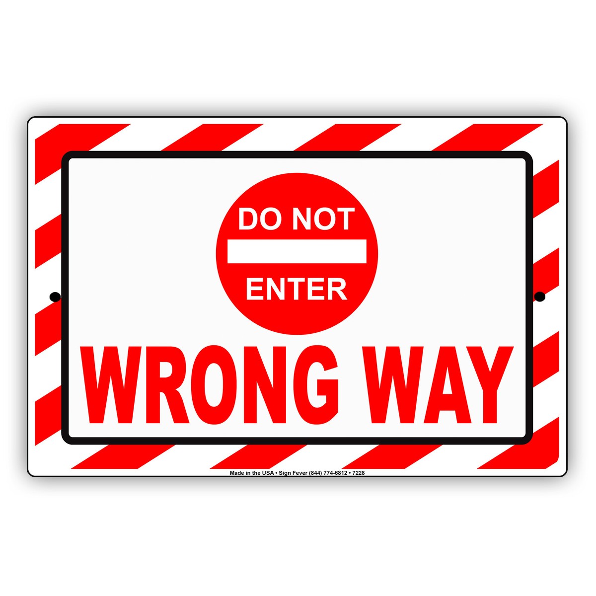 Do Not Enter Wrong Way Street Sign Traffic Road Warning Aluminum