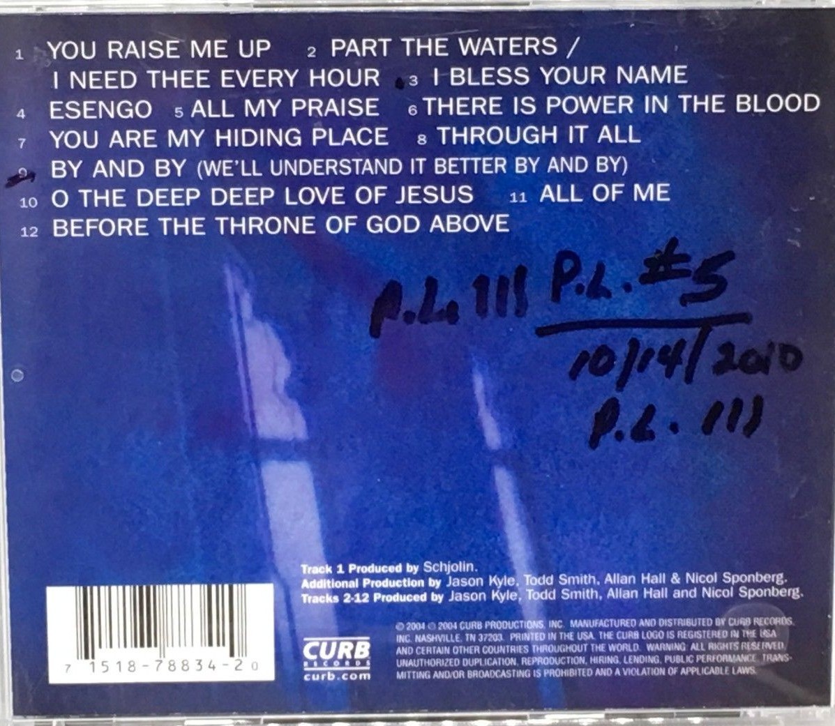 Hiding Place by Selah (CD, May2004, Curb) 715187883420 eBay