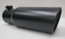 3.5 Inlet 4.5 Out 12 Long Flat Black Diesel Exhaust Tip Dodge