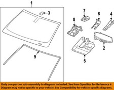 GM OEM 14-22 Canyon Windshield Glass-Mirror Cover Insert 23316901