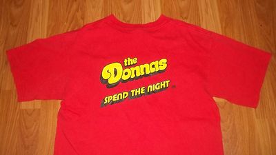 (2 Sided) SIMPLE PLAN & The DONNAS promo T-Shirt Med Atlantic Records Rock Band