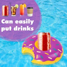 Water Inflatable Coasters Creative Floating Cup Stand for Swimming Pool Party