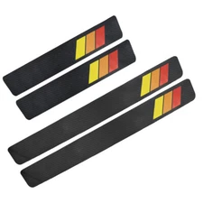 4x For Toyota Accessory Yellow Car Door Sill Plate Cover Panel Protector Sticker