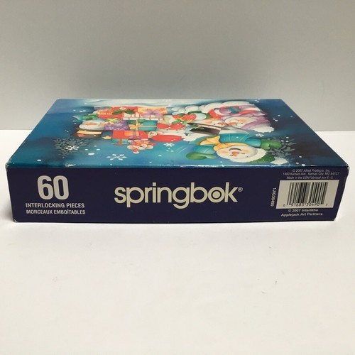 Springbok Puzzle Frosty Christmas 60 Piece 1JIG30490 Holiday Snow Complete - Picture 9 of 12