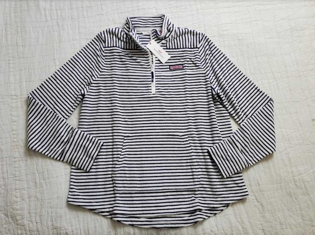 NEW WOMEN'S S L 2X VINEYARD VINES TERRY TOWEL RELAXED SHEP SHIRT