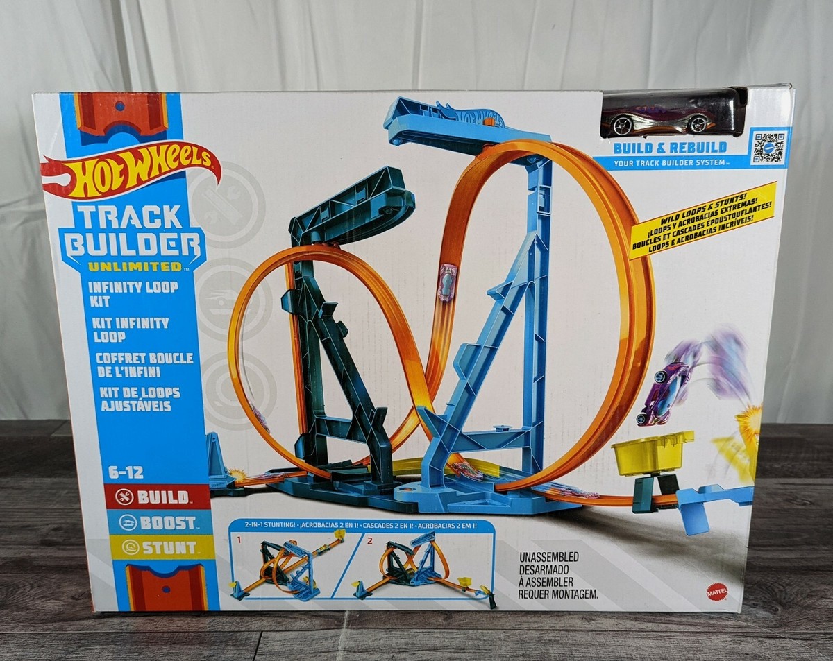 Hot Wheels Track Builder Unlimited Infinity Loop Kit with Adjustable Set-Ups  | eBay
