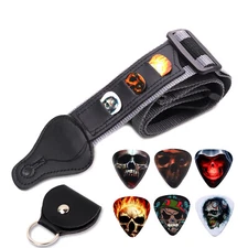 32"-53" Adjustable Heavy Duty Guitar Strap For Electric Acoustic Guitar Bass