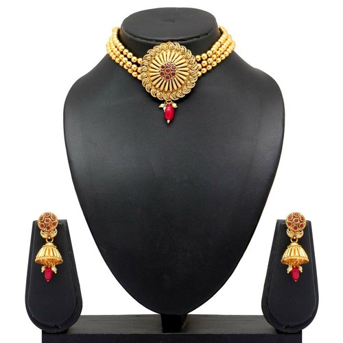 Maroon Color Traditional Indian Gold 