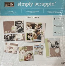 Stampin Up Retired Simply Scrappin' Love Stories Scrapbooking Kit