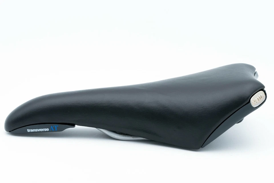 NOS VETTA TRANSVERSE AT SADDLE VINTAGE 90s SEAT MTB MOUNTAIN BIKE BLACK LEATHER - Image 4 of 4