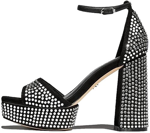 Sam Edelman Sandali Con Tacco Donna Modello Doran, Tacco A Spillo, Cinturino Alla Caviglia, Finta Pelle Di Coccodrillo, Colore Lucea Maple Sugar, Taglia 40 EU. - 4