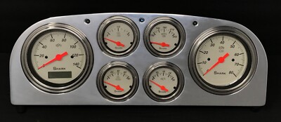 1936 Packard 6 Gauge Dash Panel Insert Programmable Speedometer Shark