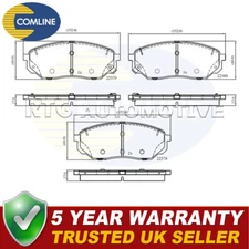 Comline Front Brake Pads Set Fits Kia Sorento 2015- Hyundai Santa Fe 2018-