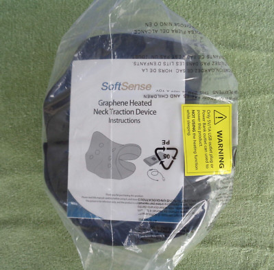 SoftSense Graphene Heated Neck Traction Device- USB Charged- Stretcher- NIP