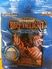 BBQR's Delight All Natural Mulberry Wood Pellets 1.6 OZ one time use