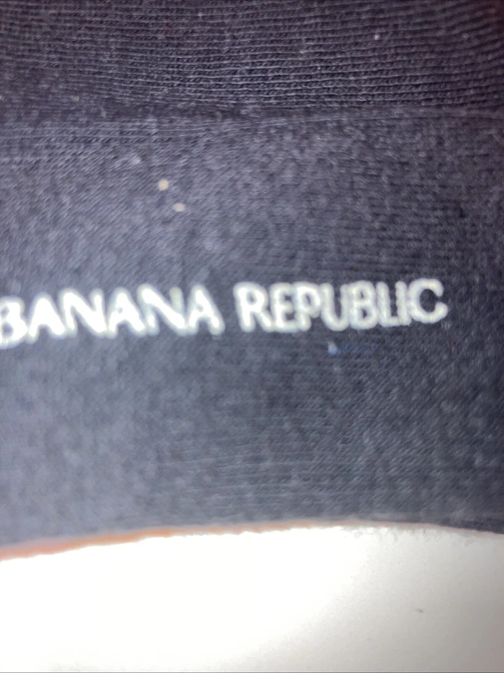 Mujer Vintage No Show Algodón Acolchado Banana Republic Negro Talla:9-11,1 par Foto 2 de 3