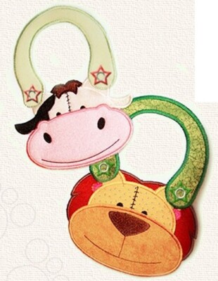 MASCHINENSTICKEREI DESIGNS USB - BABY LÄTZCHEN APPLIKATION SAMMLUNG IM REIFEN 5X7