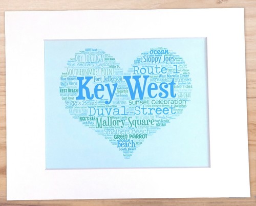 A Day in Key West, FL - Matted 11x14" Art Print - Picture 2 of 4