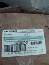 SYLVANIA LU1000/S52 E25 1000W HPS E39 BASE HID LAMPS NOS MADE IN USA CASE LOT 6