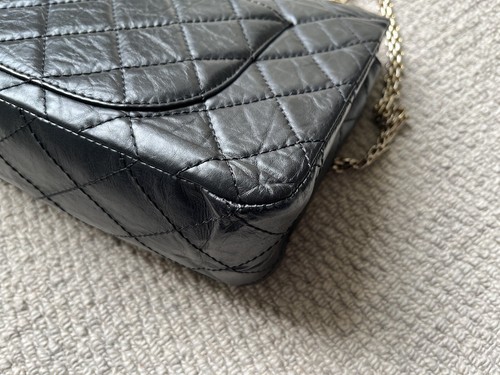 Chanel 2.55 Reissue size 227 Jumbo Black Double Flap Bag - Picture 19 of 23