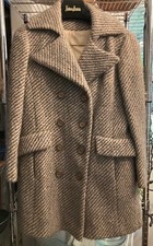 Beautiful Vintage 1960s Donnybrook Grey/taupe Wool Herringbone Tweed Jacket/coat