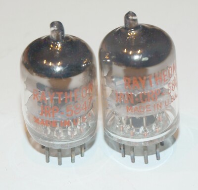 2 tubes JRP-5847 = 404A Raytheon NOS white boxes qualité militaire Long life