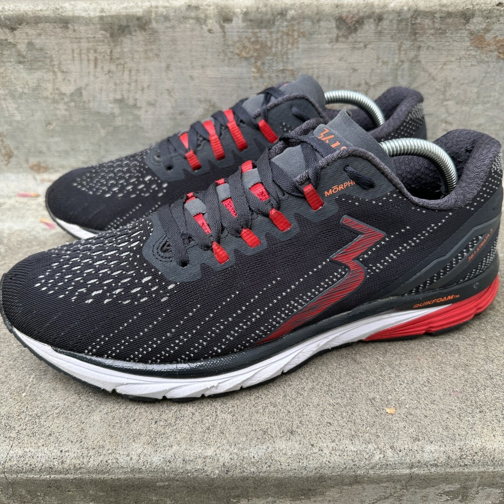 361 Strata 3 Men's Running Shoes Black/Red Size 10.5 M