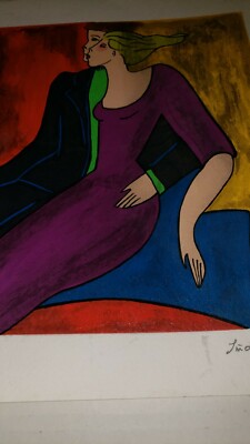 LINDA LE KINFF 1998 ''ENTRE NOUS''  Serigraph Lithograph