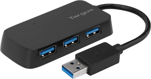 Targus 4-Port USB 3.0 Hub (ACH124US), Black - Picture 1 of 2