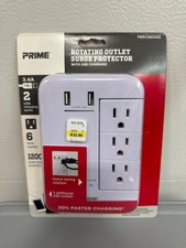 Rotating outlet surge protector