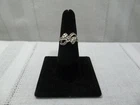 Vintage Sterling Silver with Marcasite Bow Tie Ribbon Ring Size 6