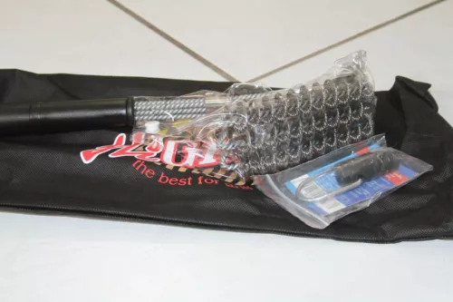 Bristle Free  BBQ Grill Brush Scraper Cleaner w/storage bag 
